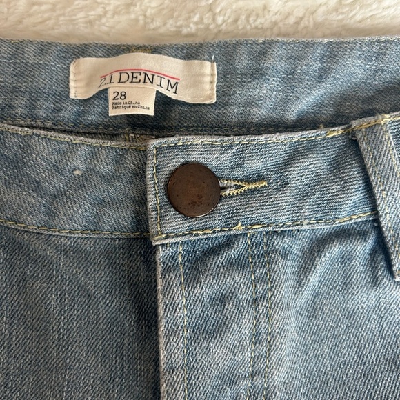 Light blue 21 denim short shorts size 28 - Picture 8 of 8